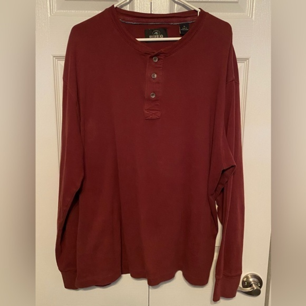 Redhead‎ Long Sleeve Tee Burgundy XL